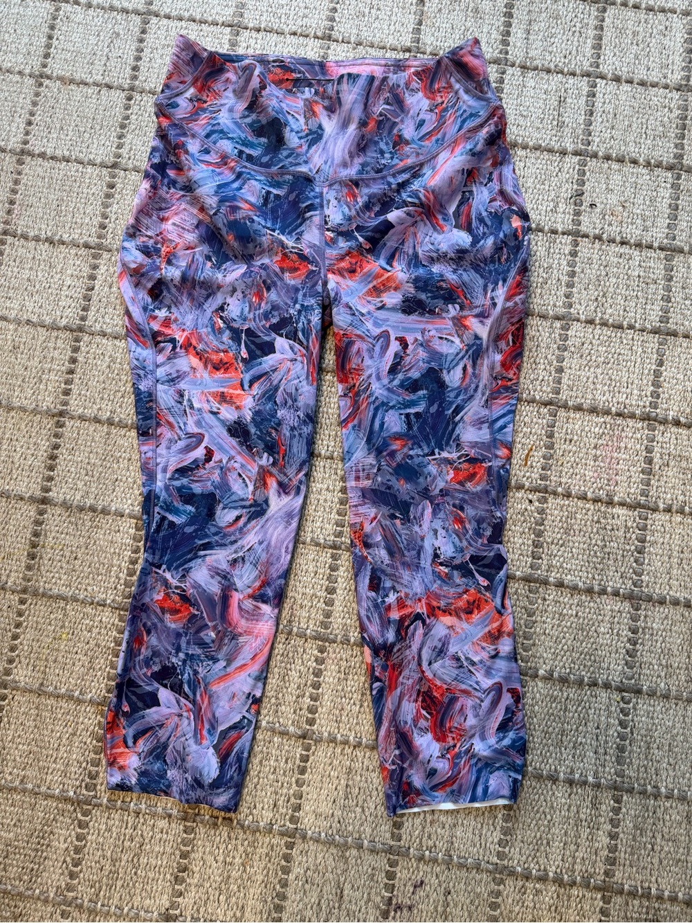 lululemon athletica Women's Abstract Print Leggings in Navy, Purple, Red